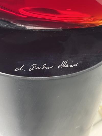 Three Hearts Murano Sculpture by A Barbaro