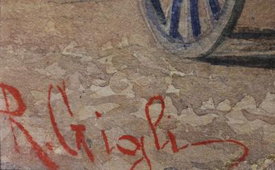 Three Italian Framed Watercolors of Scenes of Rome