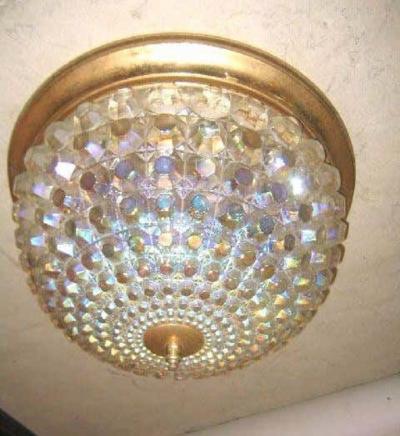 Three Italian Mold Blown Opaque Glass Fixtures