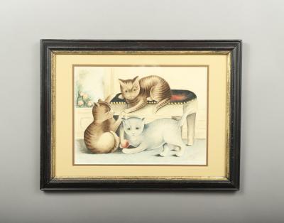 Three Kittens Playing