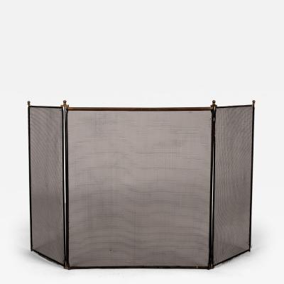 Three Panel Folding Fire Screen