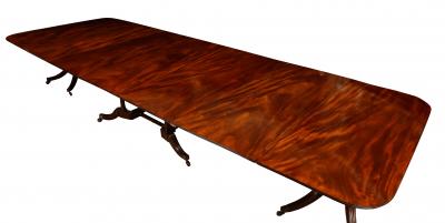 Three Pedestal Cumberland Dining Table