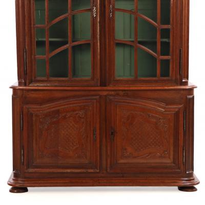 Three Piece French Oak Cabinet 19th Century