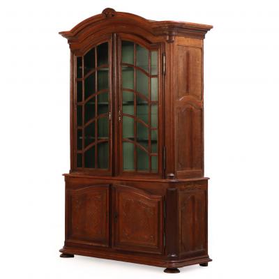 Three Piece French Oak Cabinet 19th Century