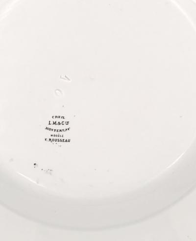 Three Plates from the Rousseau Service France circa 1870