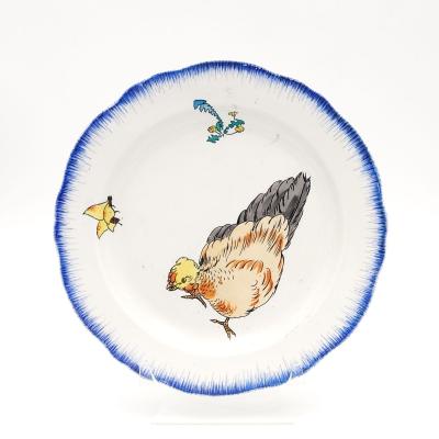 Three Plates from the Rousseau Service France circa 1870