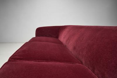Three Seater Mid Century Sofa with Beech Legs Europe Mid 20th Century