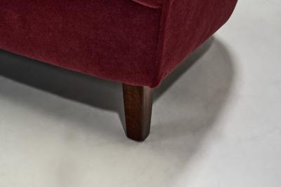 Three Seater Mid Century Sofa with Beech Legs Europe Mid 20th Century