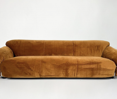 Three Seater Sesann Sofa by Gianfranco Frattini for Cassina Italy 1970s