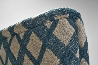 Three Seater Sofa with Tufted Buttons and Birch Legs Scandinavia 20th Century