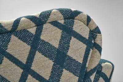 Three Seater Sofa with Tufted Buttons and Birch Legs Scandinavia 20th Century