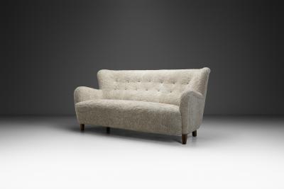 Three Seater Upholstered Sofa Denmark ca 1950s