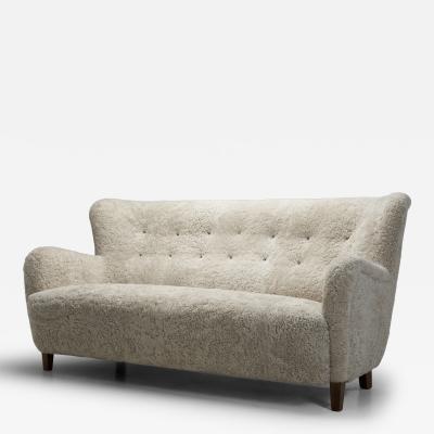 Three Seater Upholstered Sofa Denmark ca 1950s