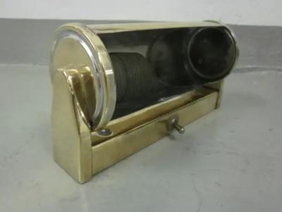 Three Swedish Solid Brass Marine Sconces