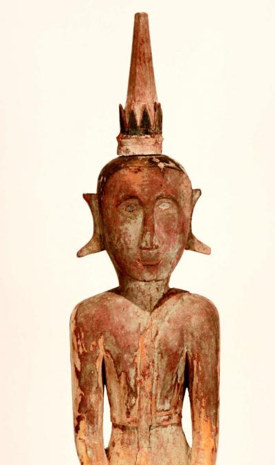 Three Village Buddha Statues from Laos