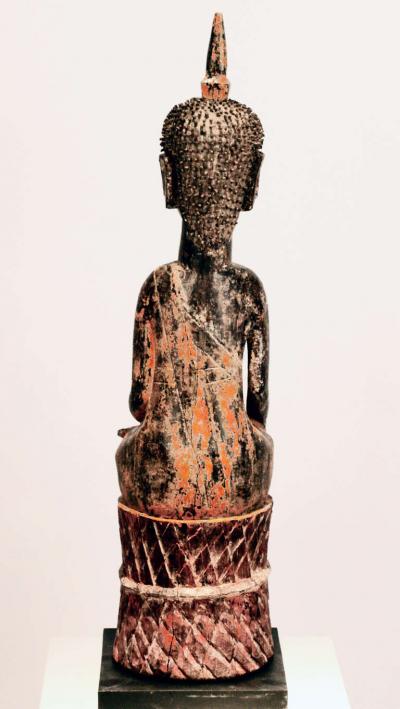 Three Village Buddha Statues from Laos