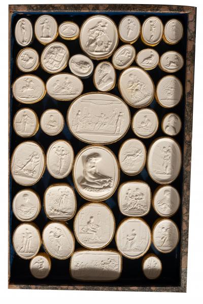 Three Volume Set Of Grand Tour Intaglios From Francesco Carnesecchi