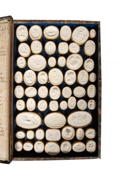 Three Volume Set Of Grand Tour Intaglios From Francesco Carnesecchi