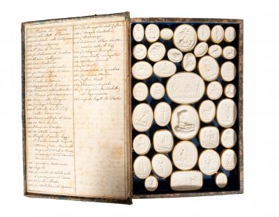 Three Volume Set Of Grand Tour Intaglios From Francesco Carnesecchi