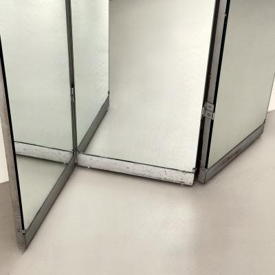 Three panel folding mirrored screen United States mid 20th century