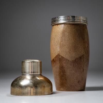 Three piece Bar Set by Aldo Tura Italy 1970s