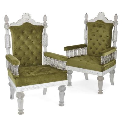 Three piece furniture set in the manner of F C Osler