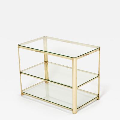 Three tier Bronze side table by J T Lepelletier for Broncz 1960s