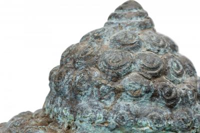 Tibetan Patinated Bronze and Brass Buddha Bust