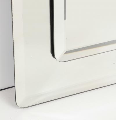 Tiered Beveled Edge Mirror Italy c 1960s