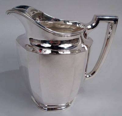 Tiffany American Art Deco Sterling Silver Water Pitcher