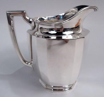 Tiffany American Art Deco Sterling Silver Water Pitcher