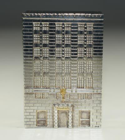 Tiffany Building Pill Box Architectural Model Sterling Silver
