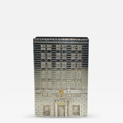 Tiffany Building Pill Box Architectural Model Sterling Silver
