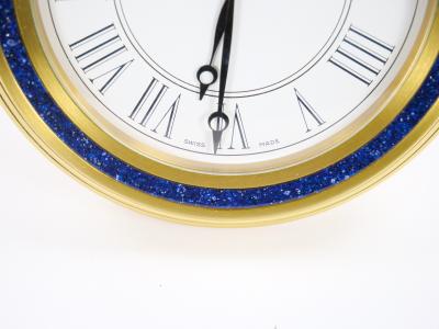 Tiffany Co Gilt Bronze and Marble Desk Clock circa 1960