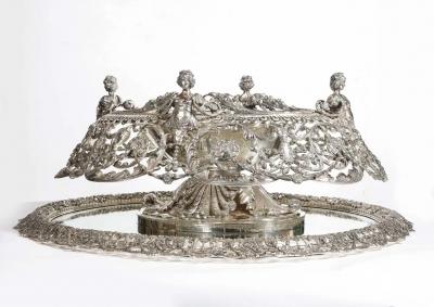 Tiffany Company George Paulding Farnham A Rare Lavish Silver Centerpiece
