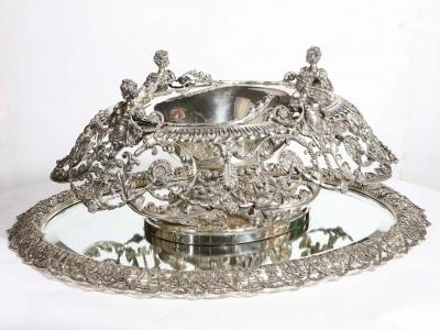 Tiffany Company George Paulding Farnham A Rare Lavish Silver Centerpiece