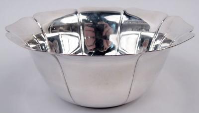 Tiffany Midcentury Modern Sterling Silver Petal Bowl