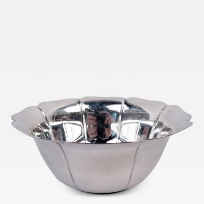 Tiffany Midcentury Modern Sterling Silver Petal Bowl