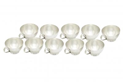 Tiffany Sterling Silver Barware Tableware Punch Cup Service For Ten People