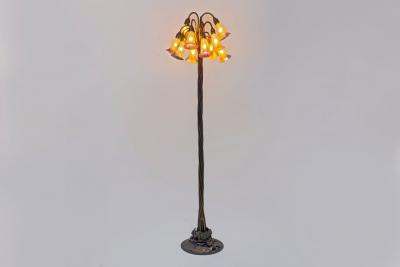 Tiffany Studios 12 Light Lily Floor Lamp