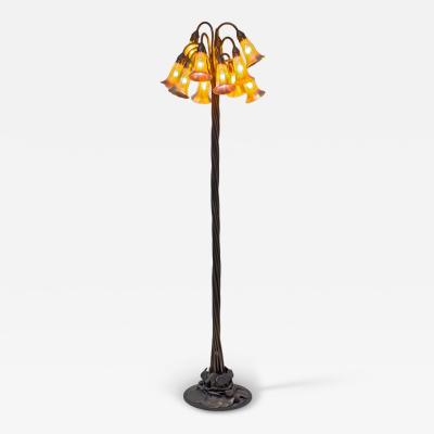 Tiffany Studios 12 Light Lily Floor Lamp