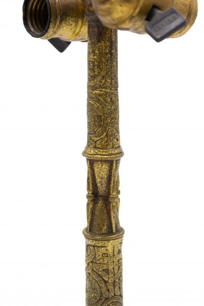 Tiffany Studios American Victorian Bronze Dore Tiffany Table Lamps