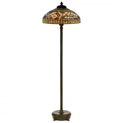Tiffany Studios BANDED DOGWOOD by Tiffany Studios Floor Lamp