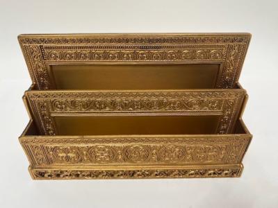 Tiffany Studios Bronzed Gold color Tiffany Studios Venetian Letter Rack
