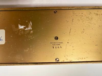 Tiffany Studios Bronzed Gold color Tiffany Studios Venetian Letter Rack