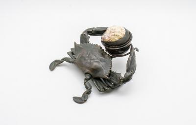 Tiffany Studios Early Crab Inkwell