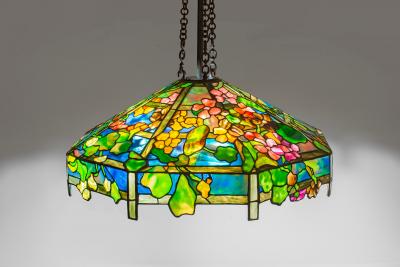 Tiffany Studios Early Nasturtium Trellis Hanging Shade
