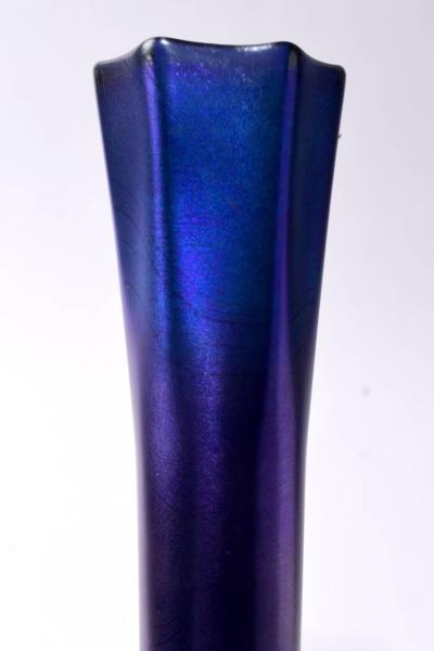 Tiffany Studios Favrile 19 Vase Cobalt Blue Tiffany Studio c a 1900 s