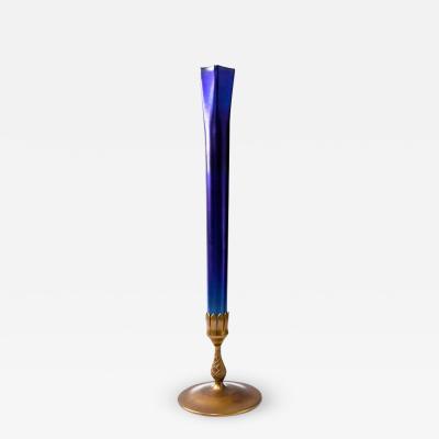 Tiffany Studios Favrile 19 Vase Cobalt Blue Tiffany Studio c a 1900 s