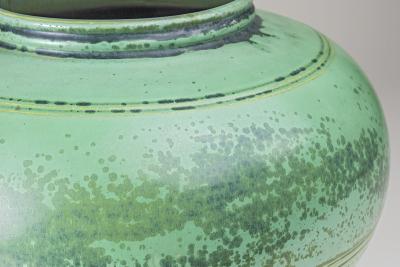 Tiffany Studios Favrile Pottery Vase with Crystalline Glaze